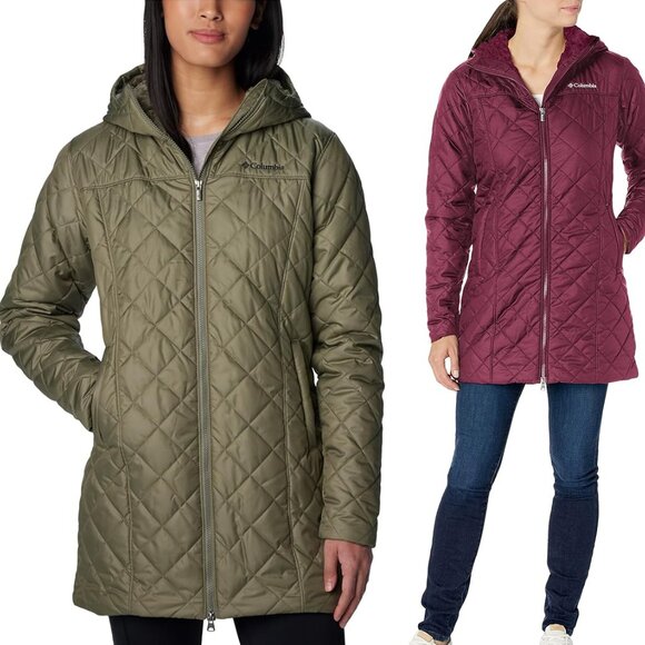 NWT Columbia Women's Copper Crest Long Hooded Jacket Sizes XS-XL $200 6C116